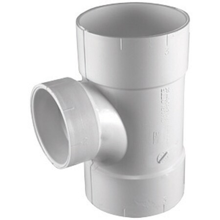 Charlotte Pipe And Foundry Charlotte Pipe Schedule 30 3 in. Hub X 2 in. D Hub PVC Sanitary Tee 1 pk PVC014010800